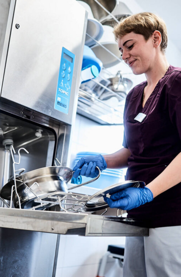 Hospital, rehab and health clinics as well as nursing and care homes