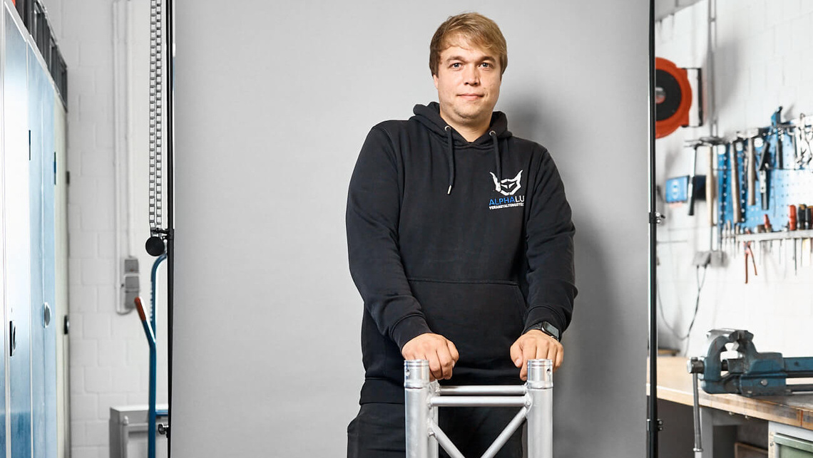 Finn is a self-employed event technician.