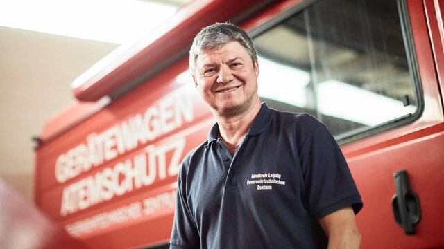 Leipzig fire service's respiratory protection Cleaning at Leipzig fire service